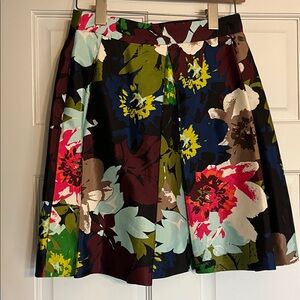 Trina Turk Multicolor Floral Pleated Skirt